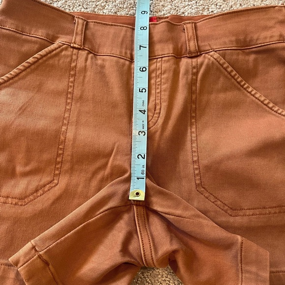 SPANX Stretch Twill Brown/Terracotta Shorts, 5” Inseam, Slimming, Flattering, XS - Picture 10 of 13